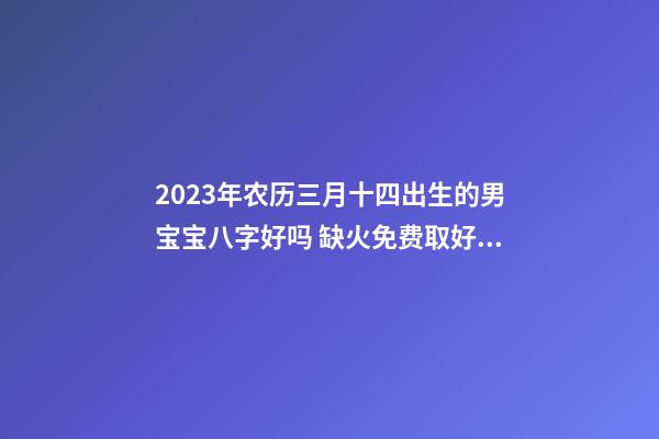 2023年农历三月十四出生的男宝宝八字好吗 缺火免费取好名字